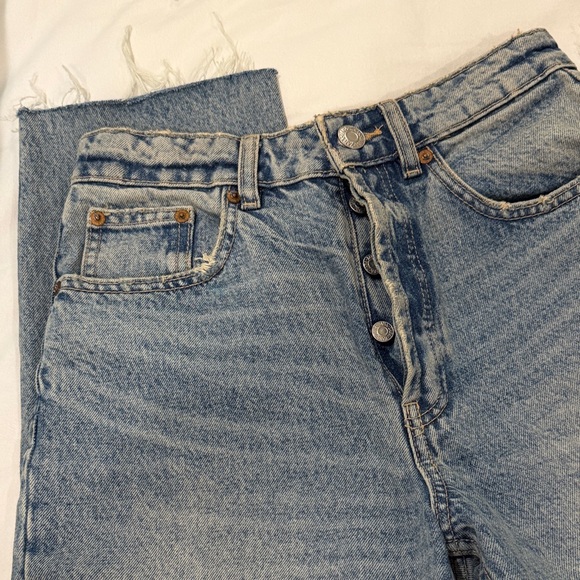 Zara Light Blue Flare Jeans - Picture 4 of 6